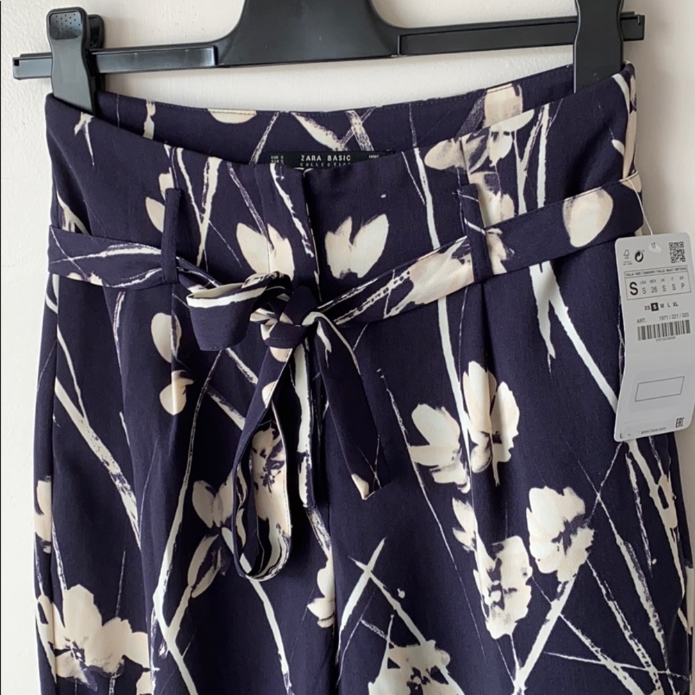 Zara Hawaii Summer Floral Pants
